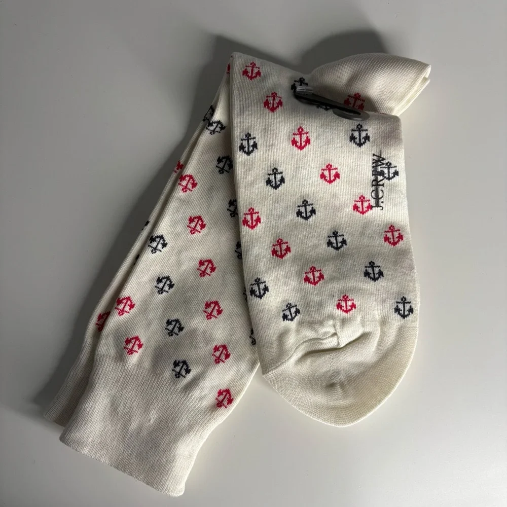 J. Crew Anchor Socks Snow Patriot Anchors